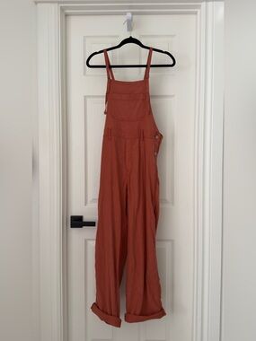 American eagle linen overalls